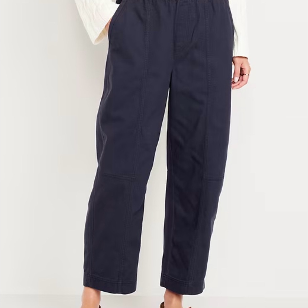 Old Navy Women's Burgundy Barrel Fit Pants Size XS - Picture 6 of 6